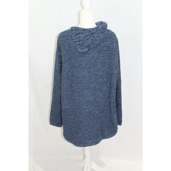 Style & Co Womens Blue Envelope Collar Long Sleeve Curved Hem Sweater 3X NWT - Picture 5 of 6